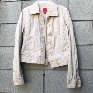 Vintage cropped canvas jacket